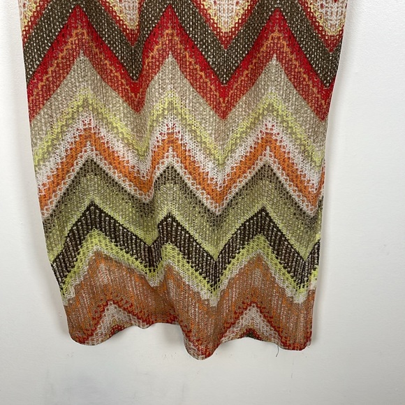 Chico's Maxi Dress Knit Womens 3 Sleeveless V Neck Stretch Drawstring Shoulders - Picture 2 of 11